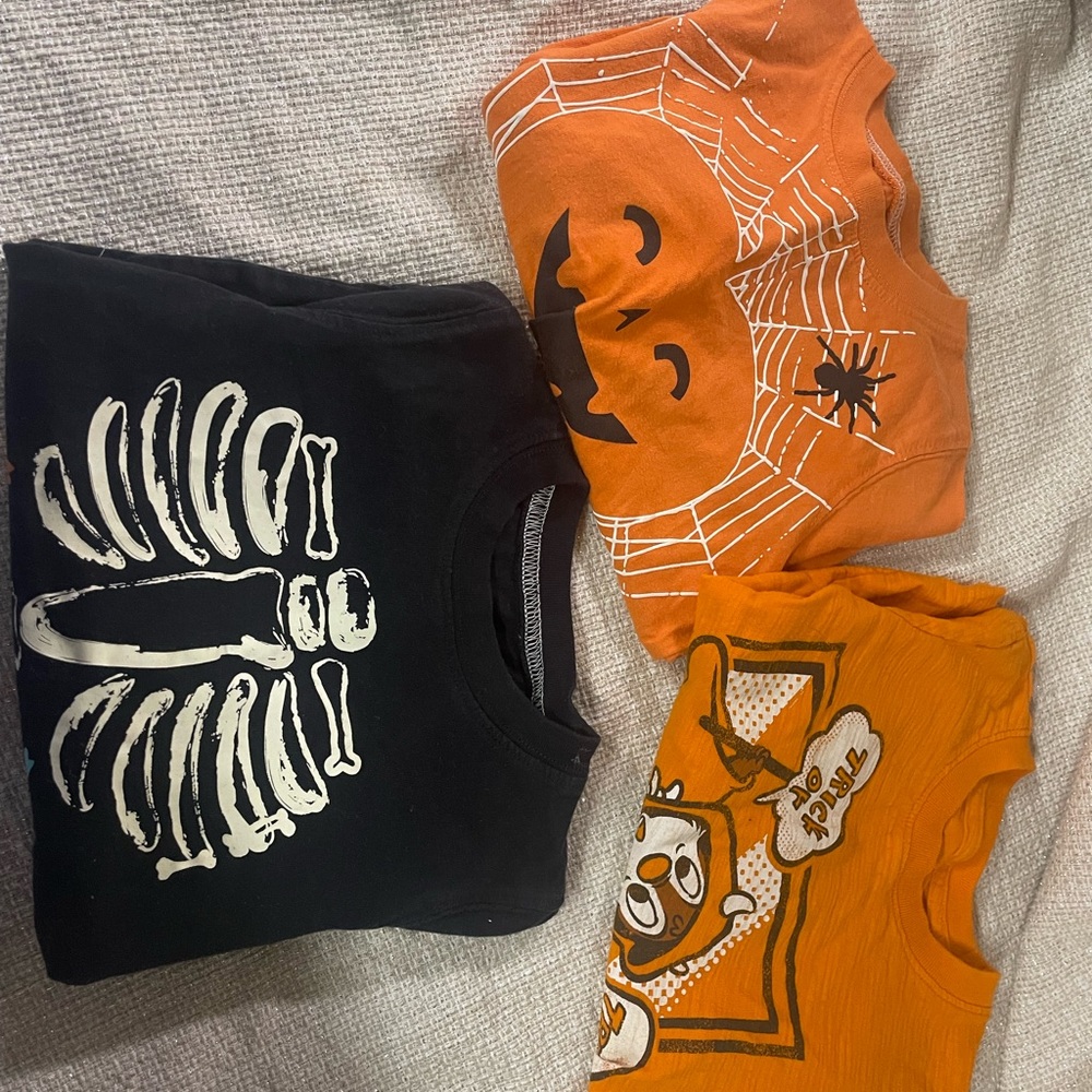 Set of 3 toddler Halloween shirts